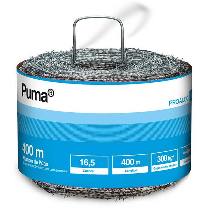 Alambre De Puas Puma 16.5 X 400 Mts. - Ferragro